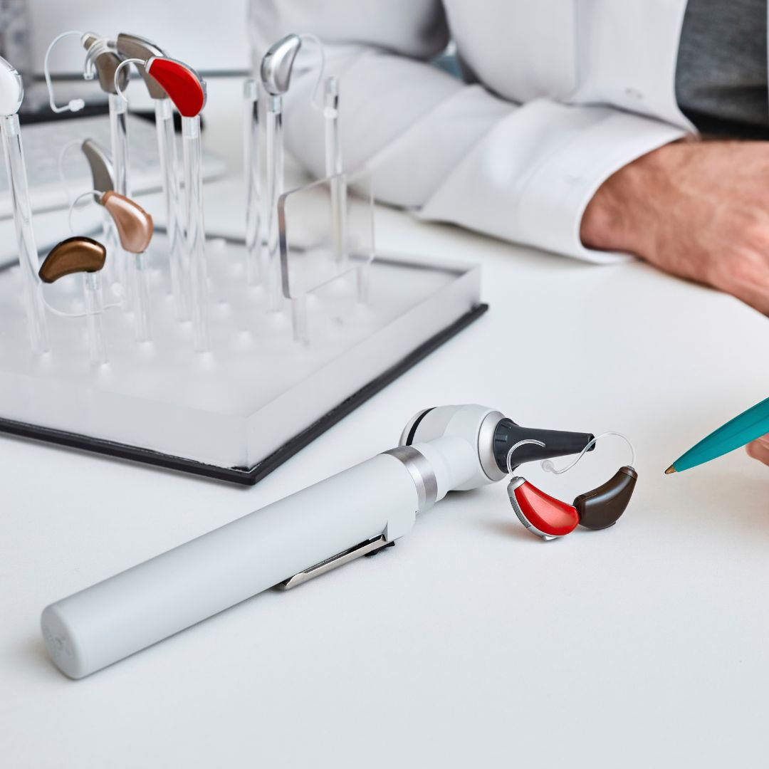 array of hearing aids